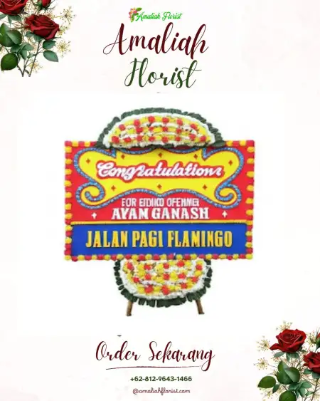 Sewa Papan Bunga Gedung Pertemuan Pertamina Jakarta